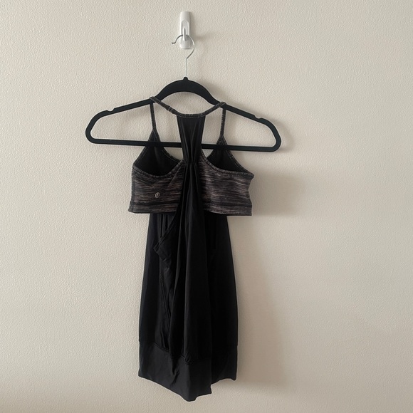 Lululemon No Limits Tank. Size 4. Color: Black / Wee Are From Space Black Cashew - Picture 10 of 13